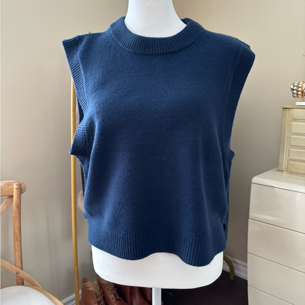 French Connection Deep Blue Knit Top